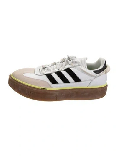 Pre-owned Adidas X Ivy Park Leather Athletic Sneakers In White