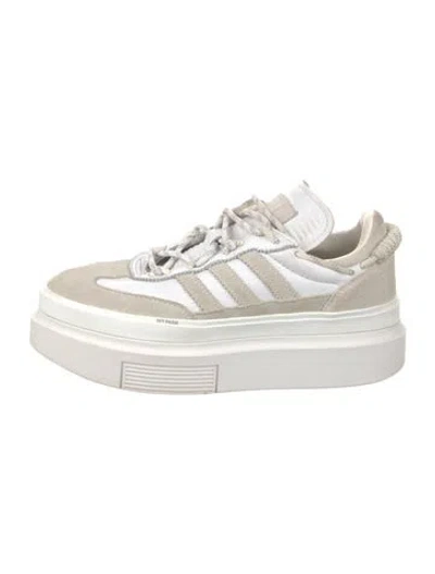 Pre-owned Adidas X Ivy Park Leather Slingback Pumps In White