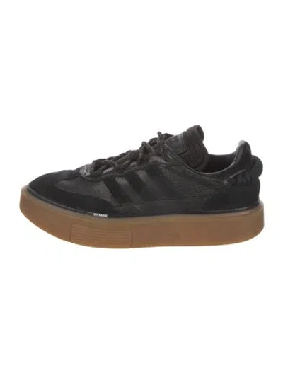 Pre-owned Adidas X Ivy Park Leather Sneakers In Black