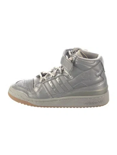 Pre-owned Adidas X Ivy Park Leather Sneakers In Gray