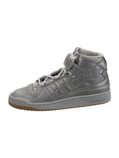 Pre-owned Adidas X Ivy Park Leather Sneakers W/ Tags In Silver