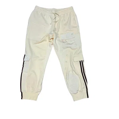 Adidas X Ivy Park Men's Cargo Sweatpants In Ecru In White