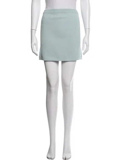 Pre-owned Adidas X Ivy Park Mesh Accents Mini Skirt In Green