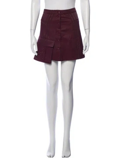 Pre-owned Adidas X Ivy Park Mini Skirt W/ Tags In Burgundy