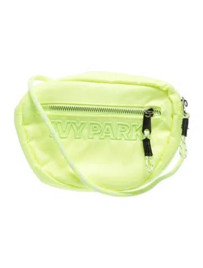 Pre-owned Adidas X Ivy Park Nylon Belt Bag W/ Tags In Yellow