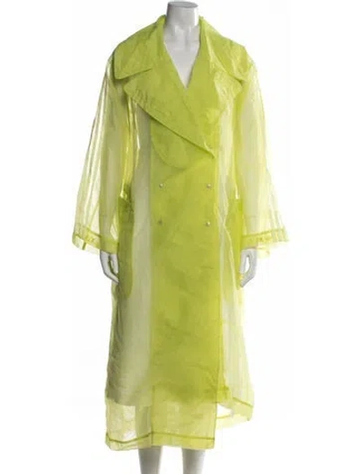 Pre-owned Adidas X Ivy Park Nylon Trench Coat In Yellow