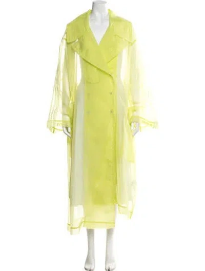Pre-owned Adidas X Ivy Park Nylon Trench Coat In Yellow