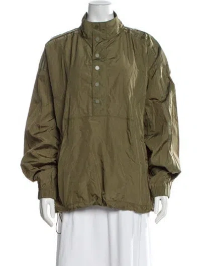Pre-owned Adidas X Ivy Park Nylon Utility Jacket In Green