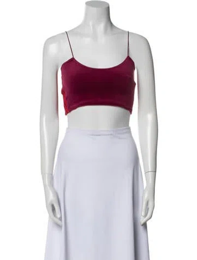 Pre-owned Adidas X Ivy Park Scoop Neck Sleeveless Crop Top In Blue