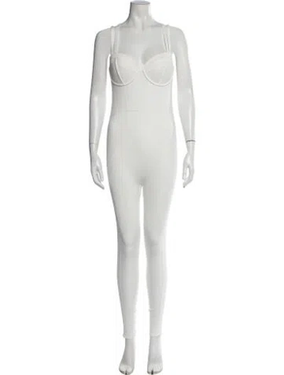 Pre-owned Adidas X Ivy Park Square Neckline Jumpsuit W/ Tags In Neutrals