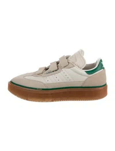 Pre-owned Adidas X Ivy Park Suede Chunky Sneakers In Neutrals/white