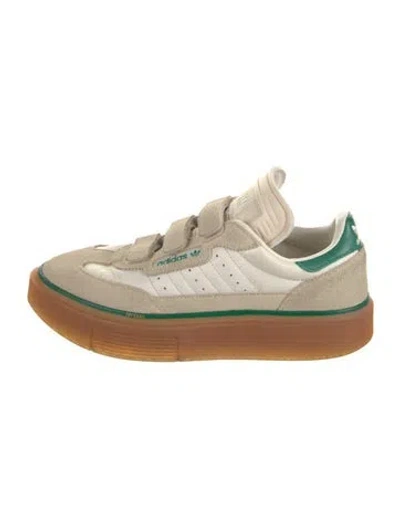 Pre-owned Adidas X Ivy Park Suede Colorblock Pattern Sneakers In Neutral