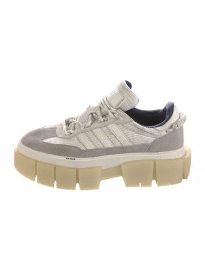Pre-owned Adidas X Ivy Park Suede Sneakers In Neutral
