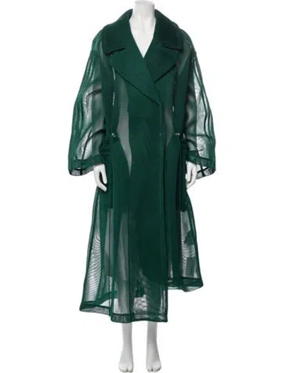 Pre-owned Adidas X Ivy Park Trench Coat W/ Tags In Green