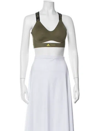 Pre-owned Adidas X Ivy Park V-neck Sleeveless Sports Bra In Multi