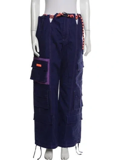 Pre-owned Adidas X Ivy Park Wide Leg Pants In Purple