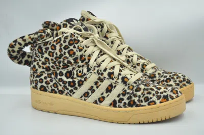 Pre-owned Adidas X Jeremy Scott Adidas - Jeremy Scott - S/s 12 - Js Leopard Sneakers
