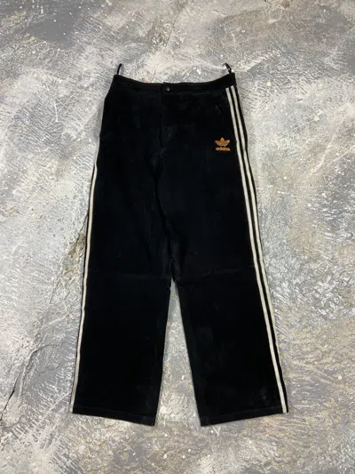 Pre-owned Adidas X Leather Vintage Adidas Leather Buggy Pants In Black