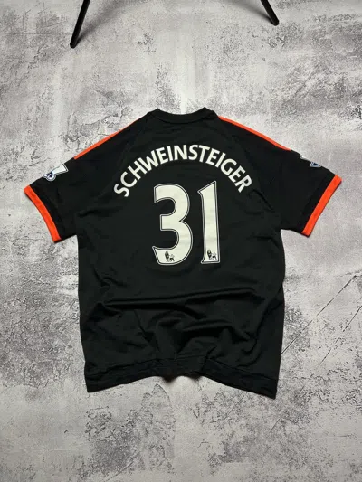Pre-owned Adidas X Manchester United Adidas Manchester United 2015-2016 Schweinsteiger Third In Black