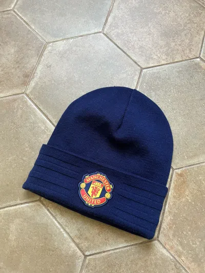 Pre-owned Adidas X Manchester United Adidas Manchester United Soccer Hat In Blue