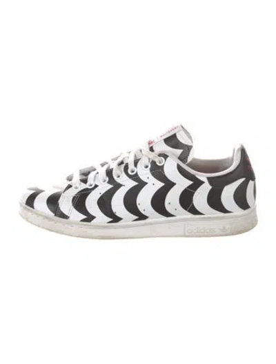 Pre-owned Adidas X Marimekko Leather Printed Sneakers In White