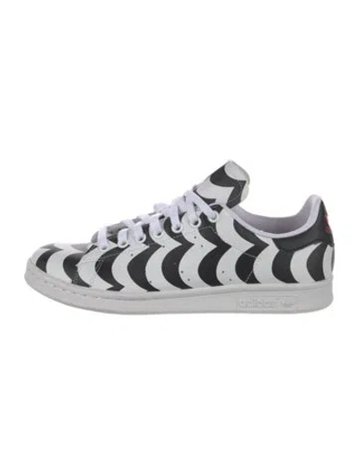 Pre-owned Adidas X Marimekko Leather Printed Sneakers In White