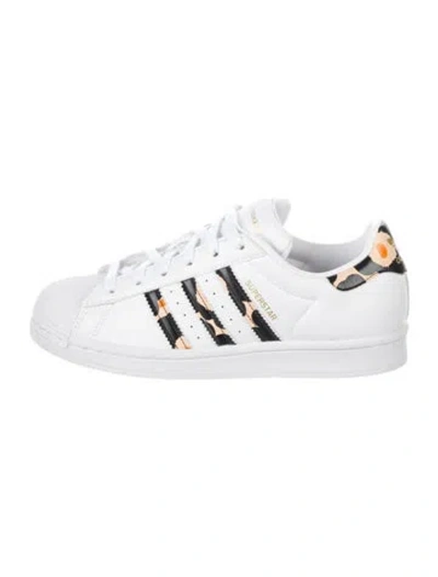 Pre-owned Adidas X Marimekko Leather Sneakers In White