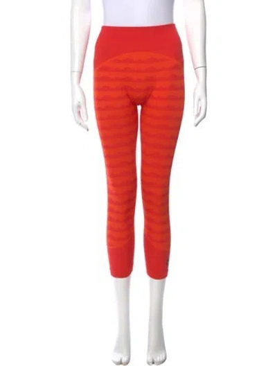 Pre-owned Adidas X Marimekko Striped Skinny Leg Pants W/ Tags In Orange