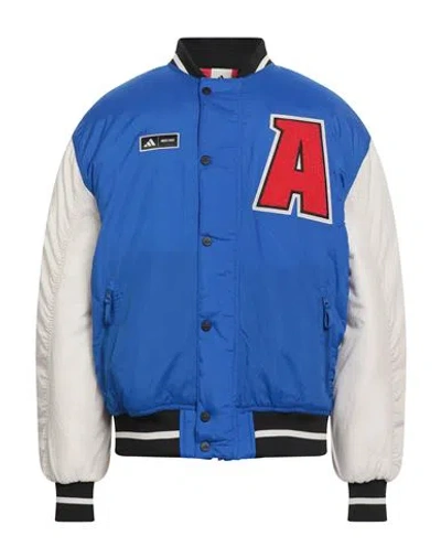 Adidas X Moon Boot Man Jacket Bright Blue Size Xxs/xs Recycled Polyamide