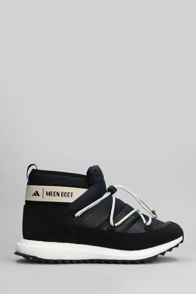 Adidas X Moon Boot Moonboost Low Low Heels Ankle Boots In Black
