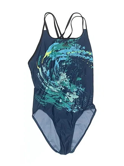 Pre-owned Adidas X Parley One Piece Swimsuit In Blue