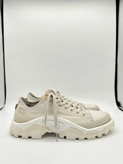 Pre-owned Adidas X Raf By Raf Simons Cream/beige Detroit Runner Sneakers