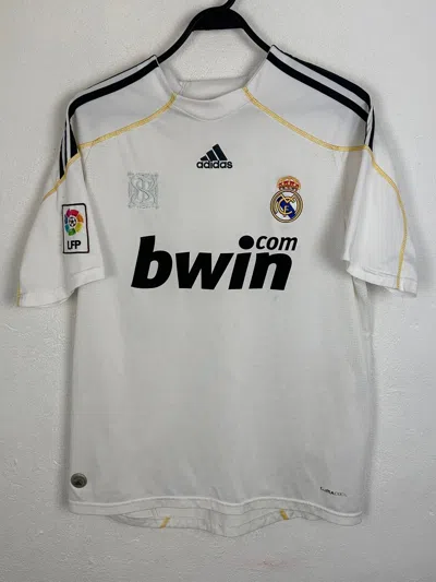 Pre-owned Adidas X Real Madrid 00s Vintage  2009/10 European Home In White