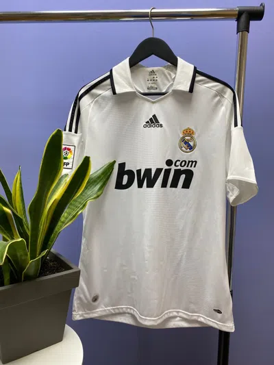 Pre-owned Adidas X Real Madrid 2008 2009 Home Soccer Jersey Football Shirt In White