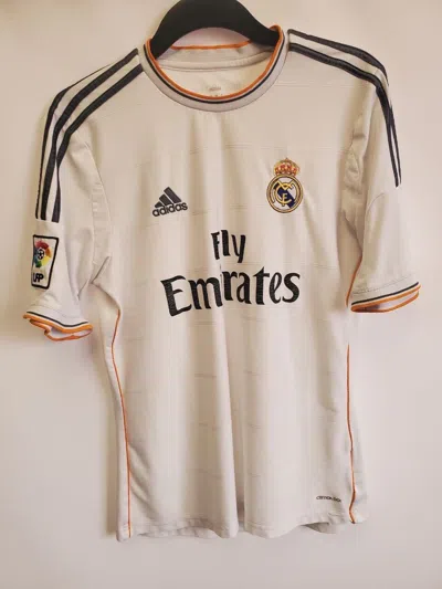 Pre-owned Adidas X Real Madrid 2013/14 Home Football Shirt Soccer Jersey Adidas In White