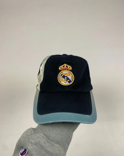 Pre-owned Adidas X Real Madrid Vintage Adidas Real Madrid Champions League Cap 2003 In Black