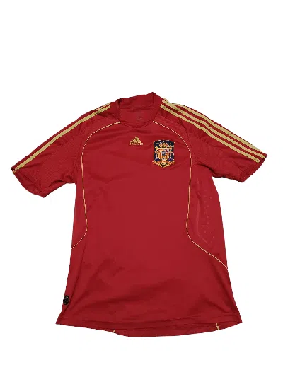 Pre-owned Adidas X Soccer Jersey 2007 2008 Vintage Adidas Spain National Soccer Team Jersey In Red