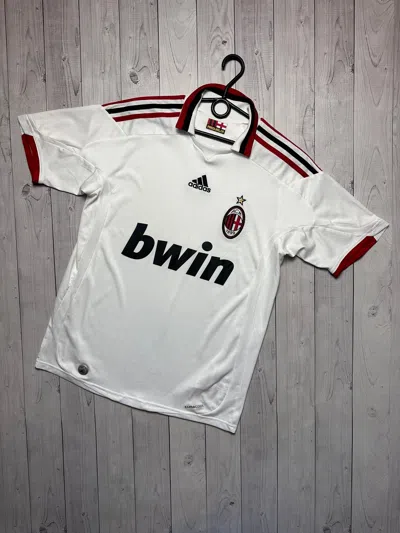 Pre-owned Adidas X Soccer Jersey Ac Milan Soccer Jersey Adidas Size S/m White