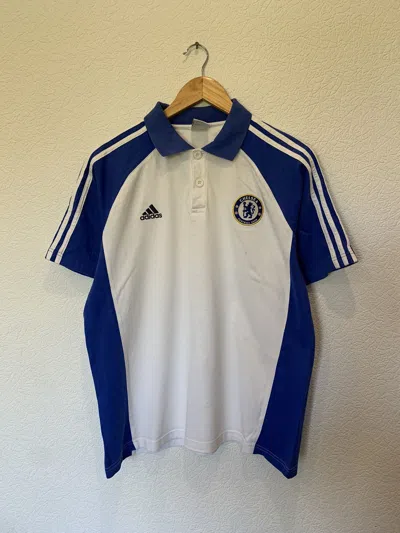 Pre-owned Adidas X Soccer Jersey Adidas Chelsea White Polo Soccer Jersey Blokecore