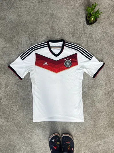 Pre-owned Adidas X Soccer Jersey Adidas Fc Germany 2014/15 19 Götze In White
