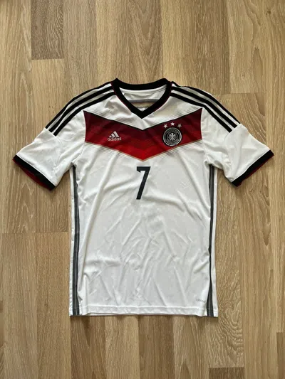 Pre-owned Adidas X Soccer Jersey Adidas Germany Soccer Jersey 7 Schweinsteiger 2013 In White