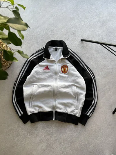 Pre-owned Adidas X Soccer Jersey Adidas Manchester United Football Sweatshirt In Black White