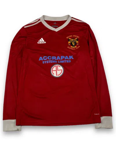 Pre-owned Adidas X Soccer Jersey Adidas Moore United Longsleeve Goalkeeper Jersey M726 In Red