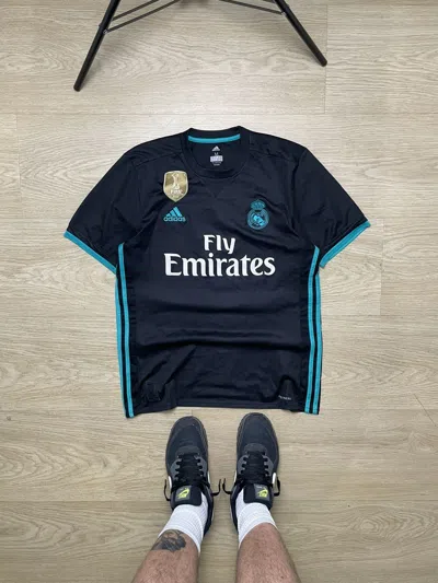 Pre-owned Adidas X Soccer Jersey Adidas Real Madrid 7 Soccer Jersey 2017 Champions League In Black