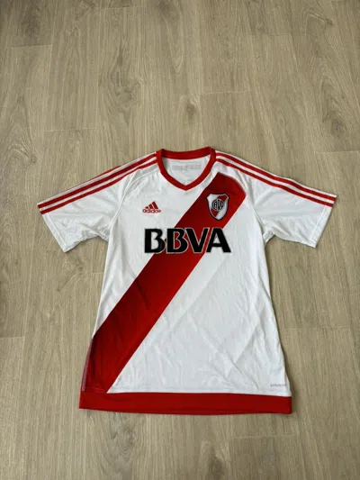 Pre-owned Adidas X Soccer Jersey Adidas River Plate Soccer Jersey In Red