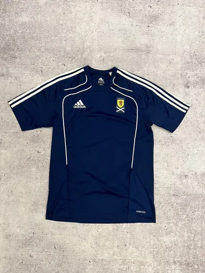 Pre-owned Adidas X Soccer Jersey Adidas Scotland 2010 Home Jersey In Blue