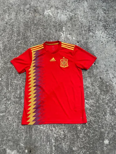 Pre-owned Adidas X Soccer Jersey Adidas Soccer Jersey Spain Streetwear Casual Blokecore In Red