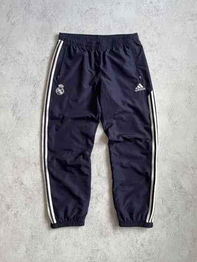 Pre-owned Adidas X Soccer Jersey Adidas Vintage Track Pants Real Madrid Stripes Drill Size L In Multicolor