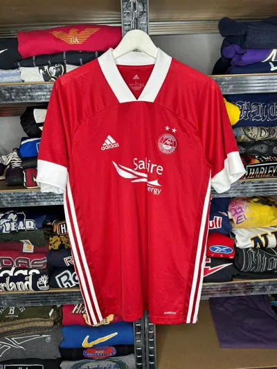 Pre-owned Adidas X Soccer Jersey Adidas X Aberdeen Fc 2020/21 Home Football Shirt In Red