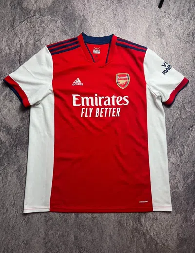 Pre-owned Adidas X Soccer Jersey Arsenal 2021 2022 Home Shirt Soccer Blokecore Style Tee In Red